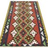 Handmade Persian Rug Anbaran Kelim 102x191cm - Image 4