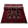 Handmade Persian Rug Beluch Black/Red 99x192cm - Image 4