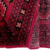 Handmade Persian Rug Beluch Red/Black 99x215cm - Image 2