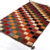 Handmade Persian Rug Gabbeh Shiraz Wool 112x181cm - Image 4