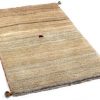 Handmade Persian Rug Gabbeh Shiraz Wool Beige 83x133cm - Image 8