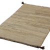 Handmade Persian Rug Gabbeh Shiraz Wool Beige/Grey 73x117cm - Image 2