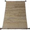 Handmade Persian Rug Gabbeh Shiraz Wool Beige/Grey 73x117cm