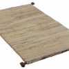 Handmade Persian Rug Gabbeh Shiraz Wool Beige/Grey 73x117cm - Image 3