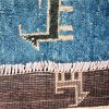 Handmade Persian Rug Gabbeh Shiraz Wool Blue/Black 197x260cm - Image 7