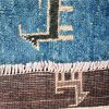 Handmade Persian Rug Gabbeh Shiraz Wool Blue/Black 197x260cm - Image 9