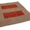 Handmade Persian Rug Gabbeh Shiraz Wool Brown/Red 185x233cm - Image 3