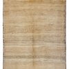 Handmade Persian Rug Gabbeh Shiraz Wool Cream 80x143cm