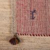 Handmade Persian Rug Gabbeh Shiraz Wool Cream/Grey 76x148cm - Image 4
