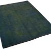 Handmade Persian Rug Gabbeh Shiraz Wool Green/Blue 150x200cm - Image 2