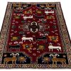 Handmade Persian Rug Shiraz 160x249cm - Image 4