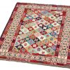 Handmade Persian Rug Varni Ardebil Kelim 110x142cm - Image 2