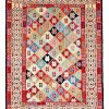 Handmade Persian Rug Varni Ardebil Kelim 110x142cm