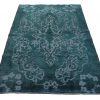 Handmade Persian Vintage Rug Tabriz Wool 132x224cm - Image 2