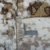 Handmade Persian VintageRug Cream/Brown 186x235cm - Image 2