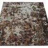 Handmade Persian VintageRug Cream/Brown 91x124cm - Image 2