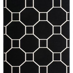 Lina Rug 100 Black/Ivory