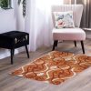 Pierre Cardin Diamond 2811A Orange/Cream 80x150cm - Image 2