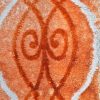 Pierre Cardin Diamond 2811A Orange/Cream 80x150cm - Image 3