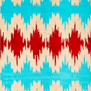 Pierre Cardin Rug Diamond 2000A Turquoise/Red