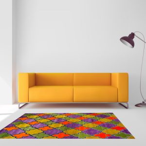 Pierre Cardin Rug Diamond 2003A Orange/Gold