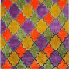 Pierre Cardin Rug Diamond 2003D Purple/Orange