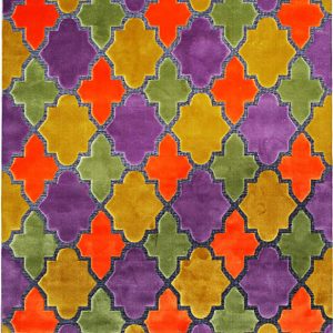 Pierre Cardin Rug Diamond 2003D Purple/Orange