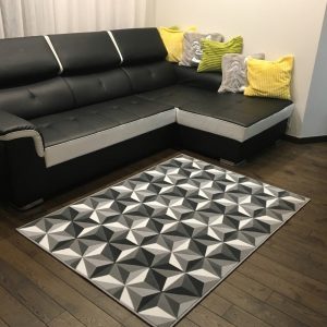 Royal Fushe Rug Azure Grey/Black