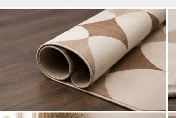 Pierre Cardin Diamond Rug 2756A Cream/Orange 200x290cm - Image 3
