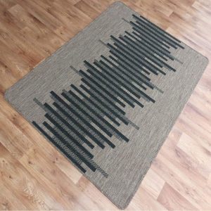 Sisal Rug Black/Coffee