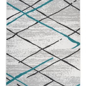 Vancouver Rug 110 White/Grey/Turquoise